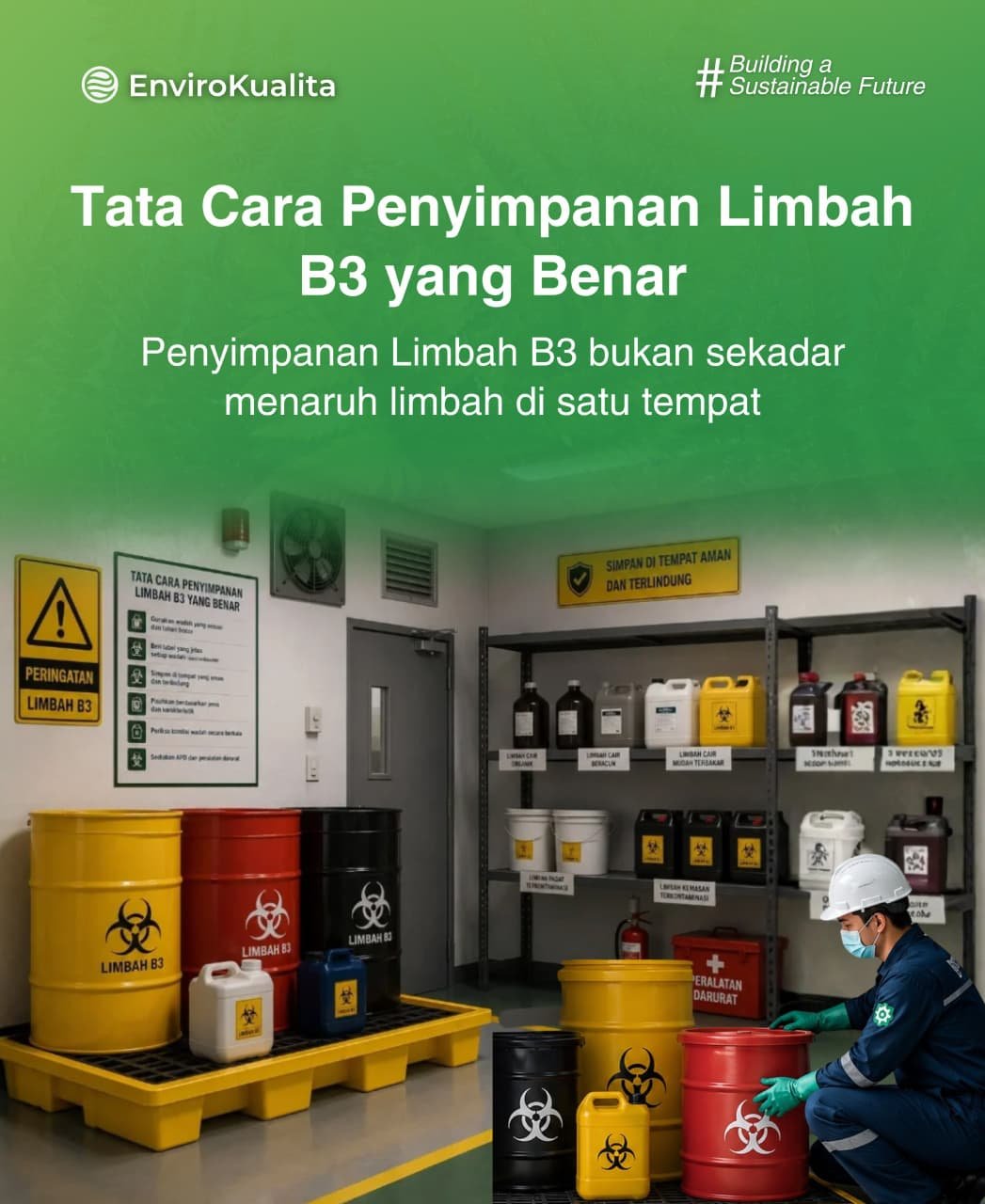Tata Cara Penyimpanan Limbah B3 yang Benar